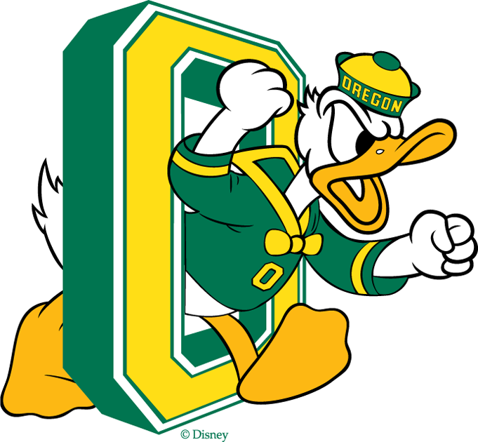 Oregon Ducks 1974-1993 Primary Logo DIY iron on transfer (heat transfer)